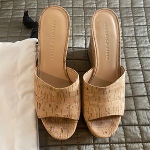 Veronica Beard 2021 gorgeous cork wedge.  Absolutely like new Worn twice too big